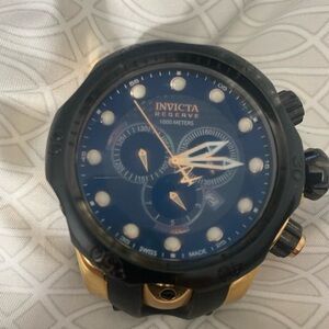 Invicta Reserve Blue and Gold Chronograph